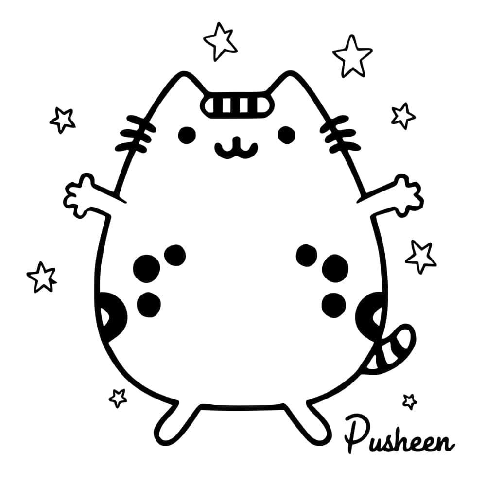 Pusheen yang ceria