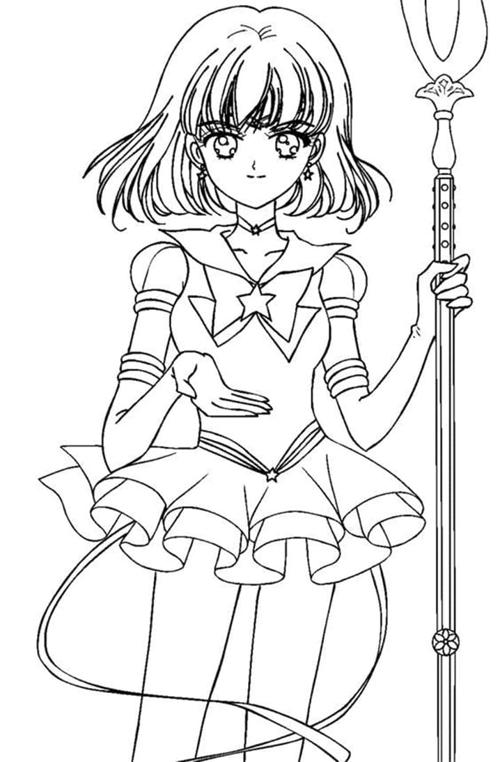 Sailor Saturn dari Anime Sailor Moon