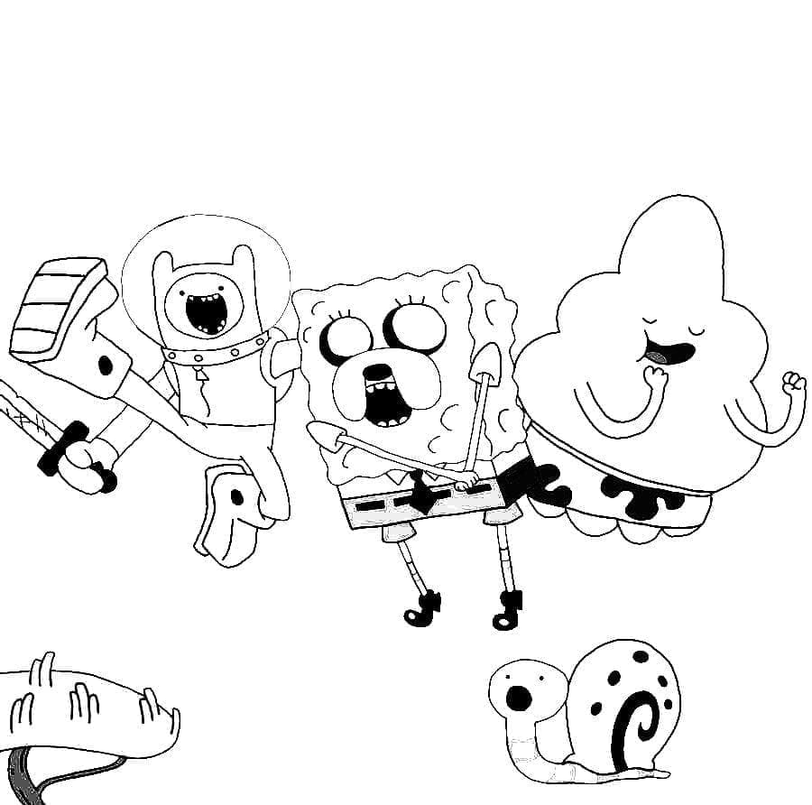 Adventure Time Spongebob