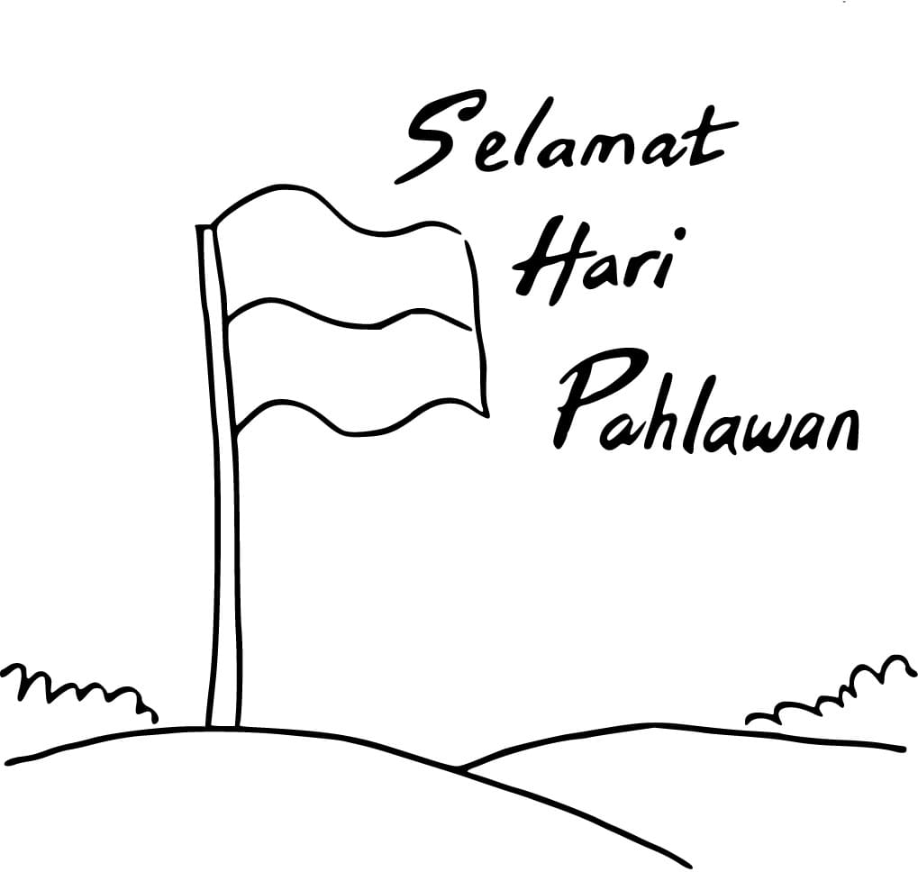 Bendera di Hari Pahlawan