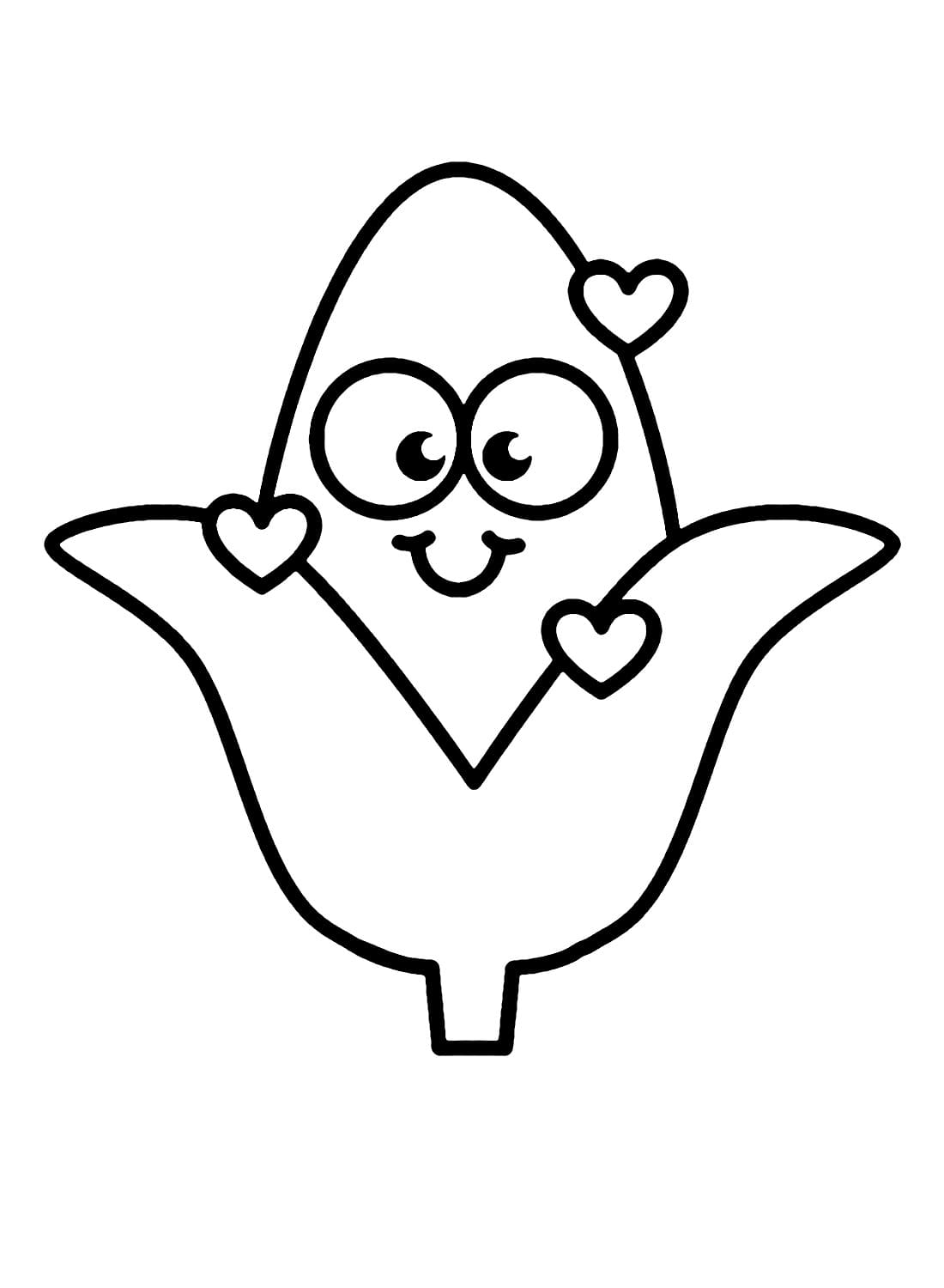 Jagung Lucu dengan Hati