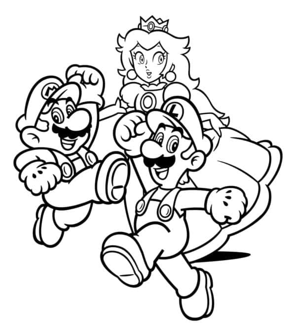 Mario, Luigi dan Peach