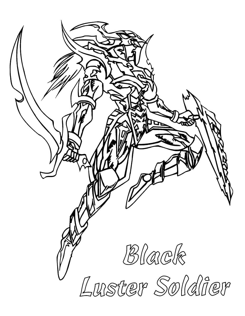 Prajurit Black Luster dari Yu-Gi-Oh