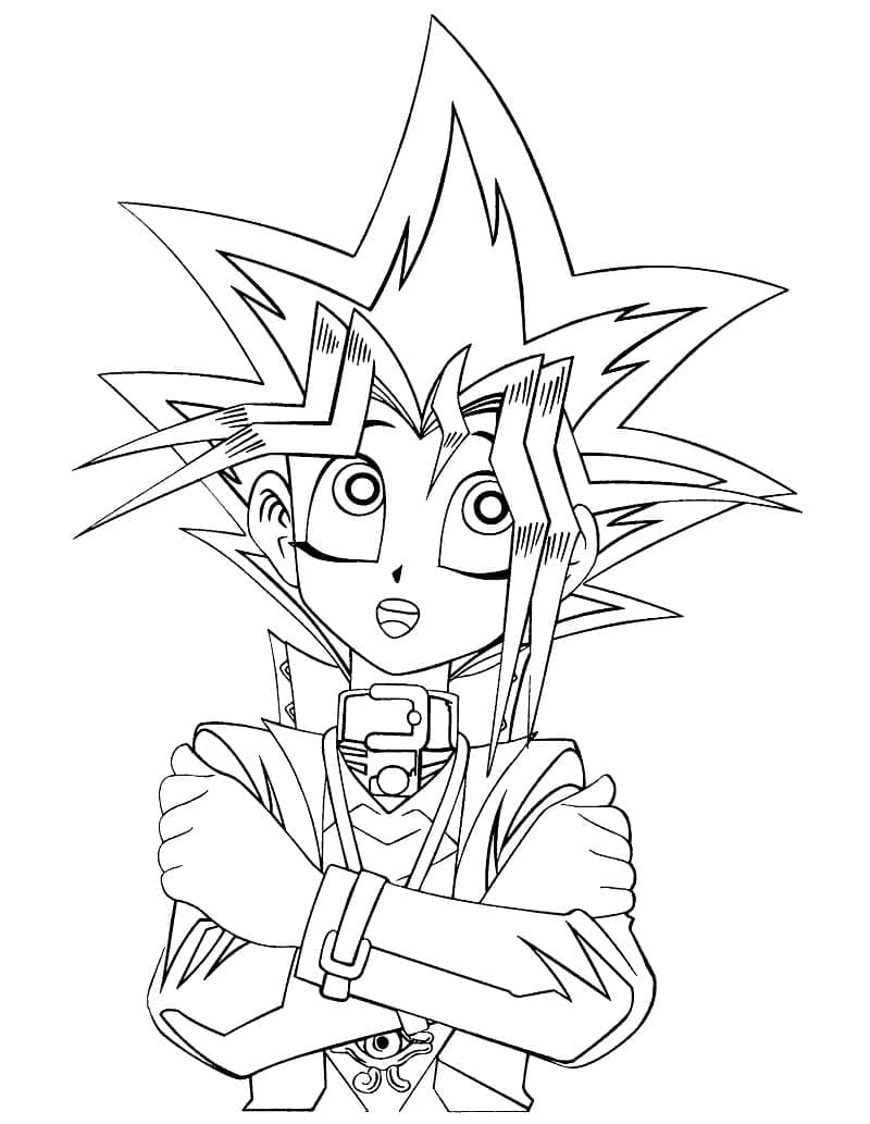 Yugi Muto tersenyum