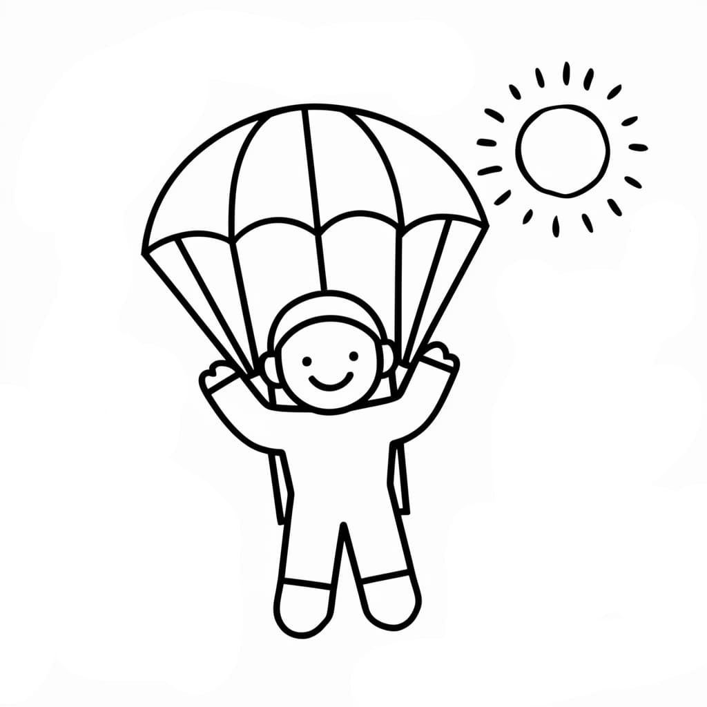 Anak muda yang suka terjun payung