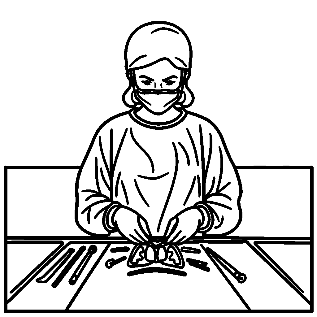 Dokter Perempuan bersiap