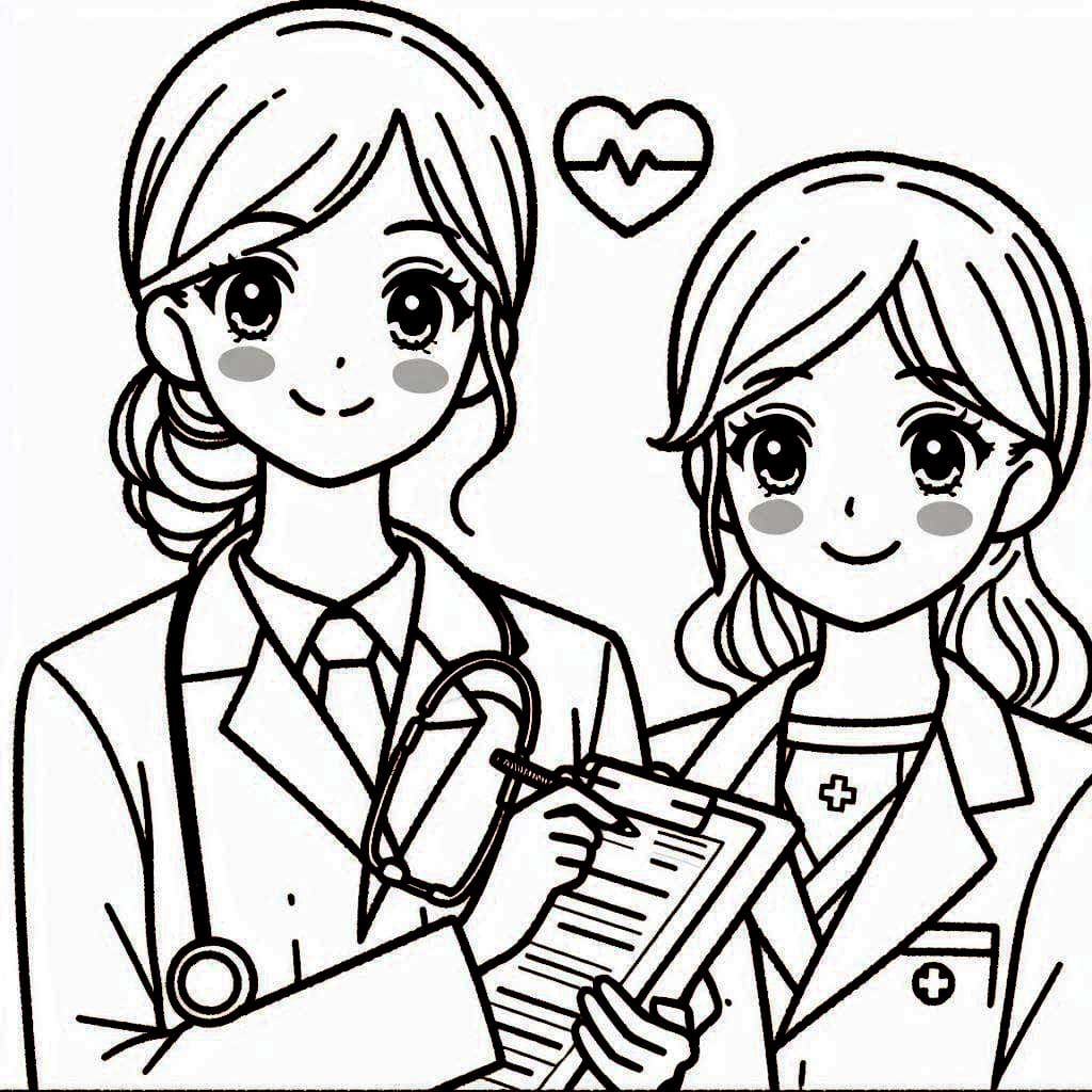 Dua dokter Perempuan yang lucu