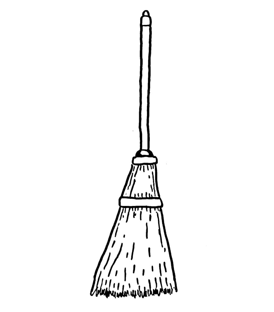 Gambar tongkat sapu panjang