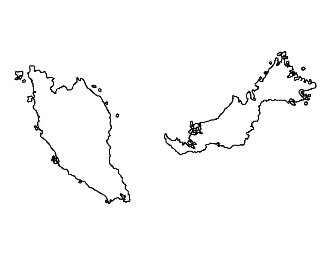 Garis besar Peta Malaysia