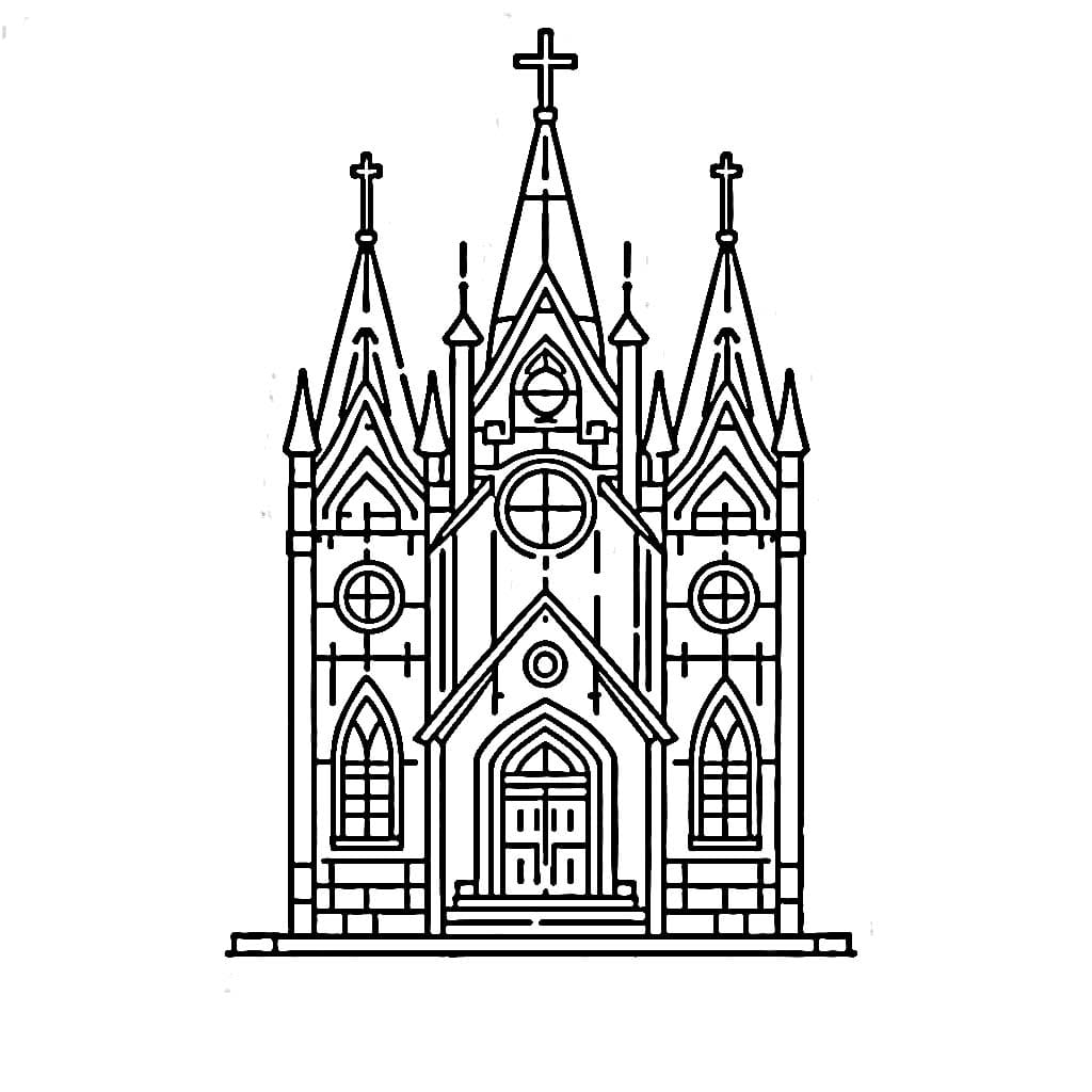 Gereja Kristen cukup sederhana