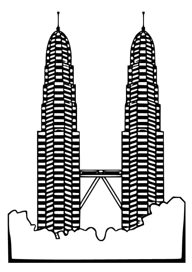 Menara Kembar Petronas di Malaysia