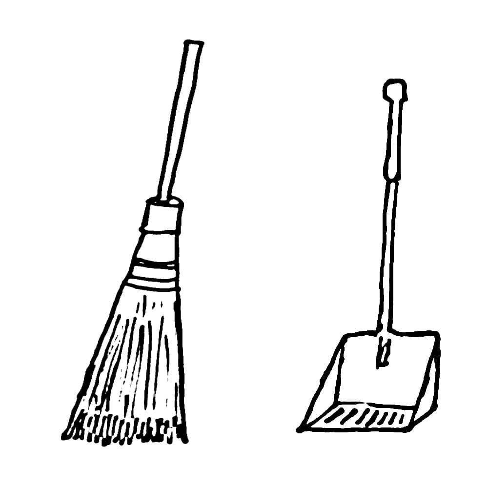 Sapu Lidi dan sampah