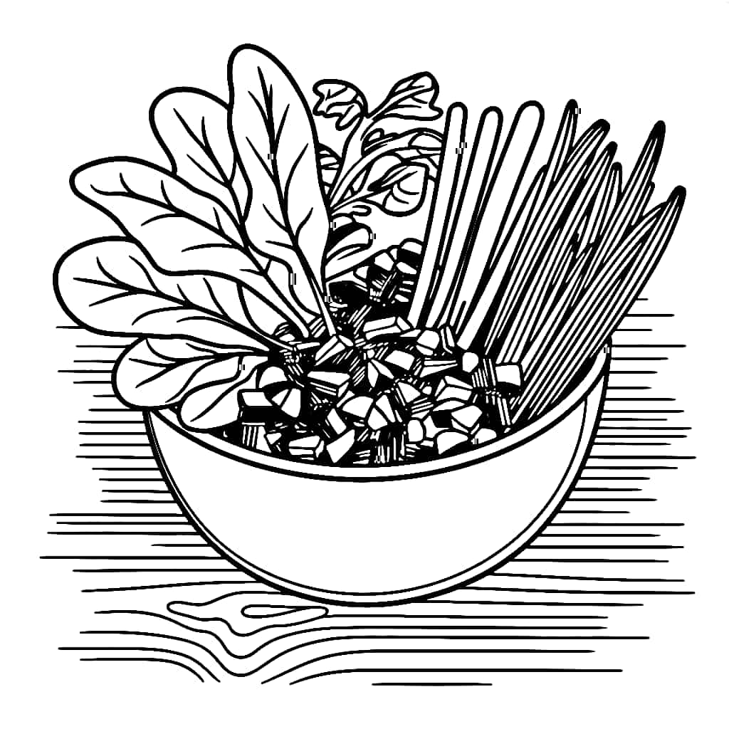 Sayur Bayam dan bahan lainnya