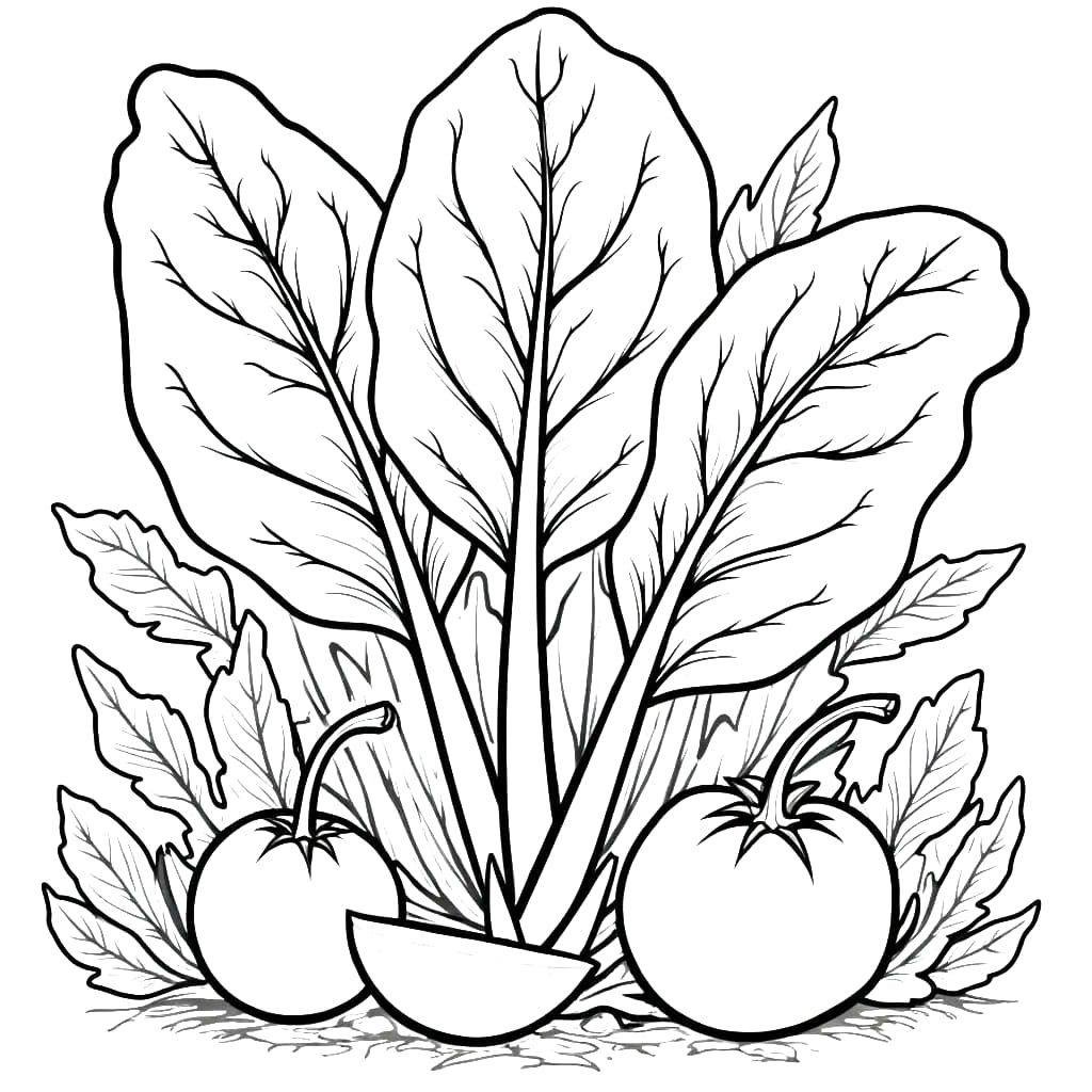 Sayur Bayam dengan tomat