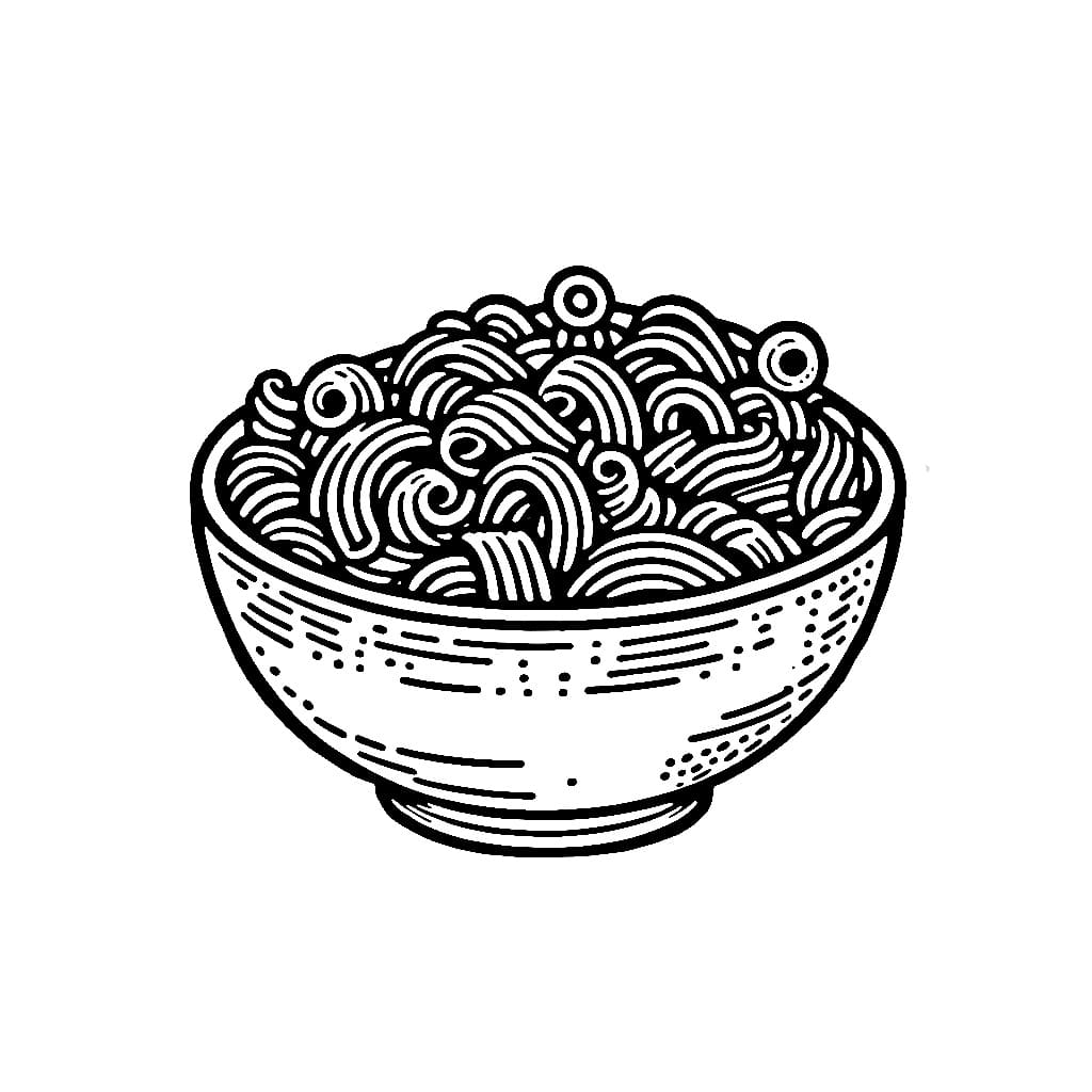 Semangkuk mie yang indah