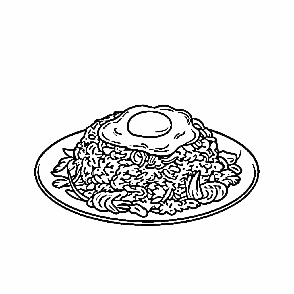 Sepiring nasi goreng