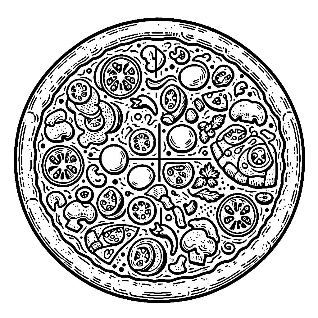 Sepotong besar Pizza