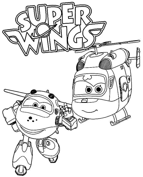 Super Wings Jett dan Dizzy