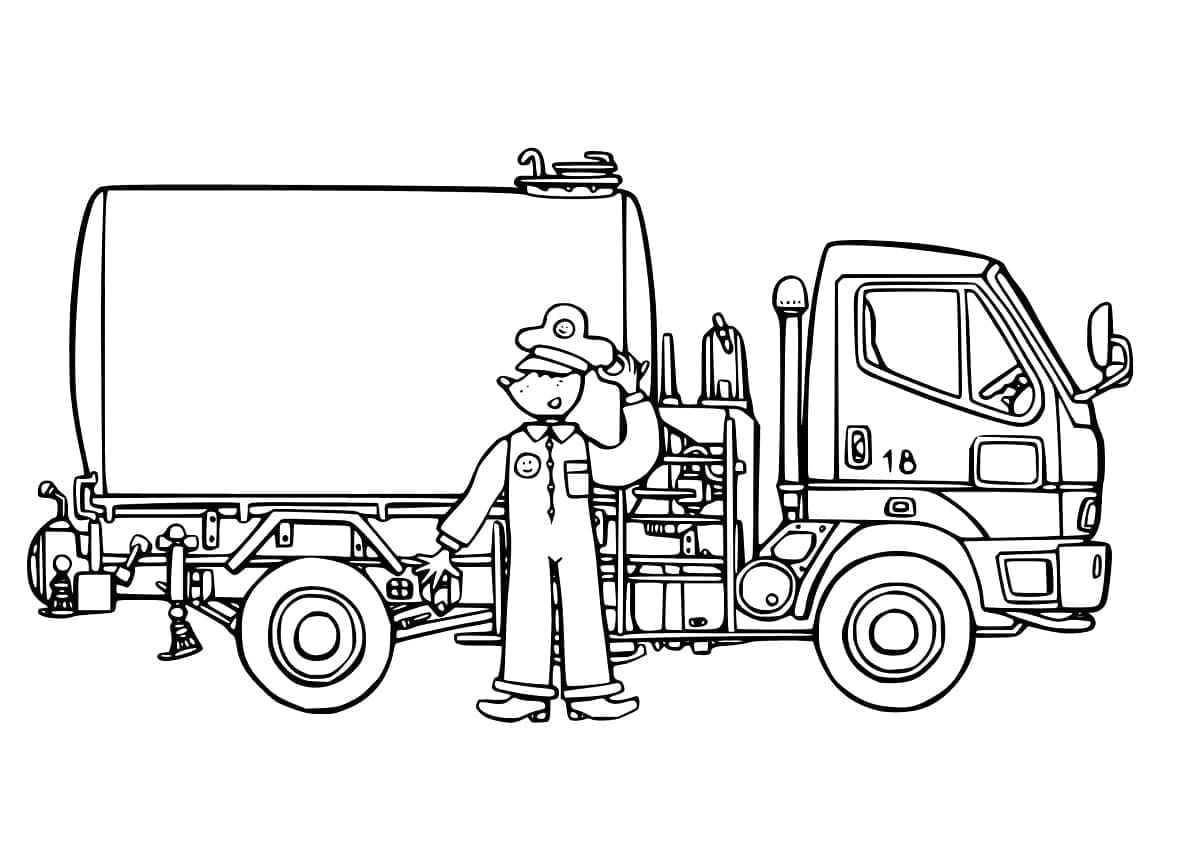 Truk Tangki dan Pengemudi