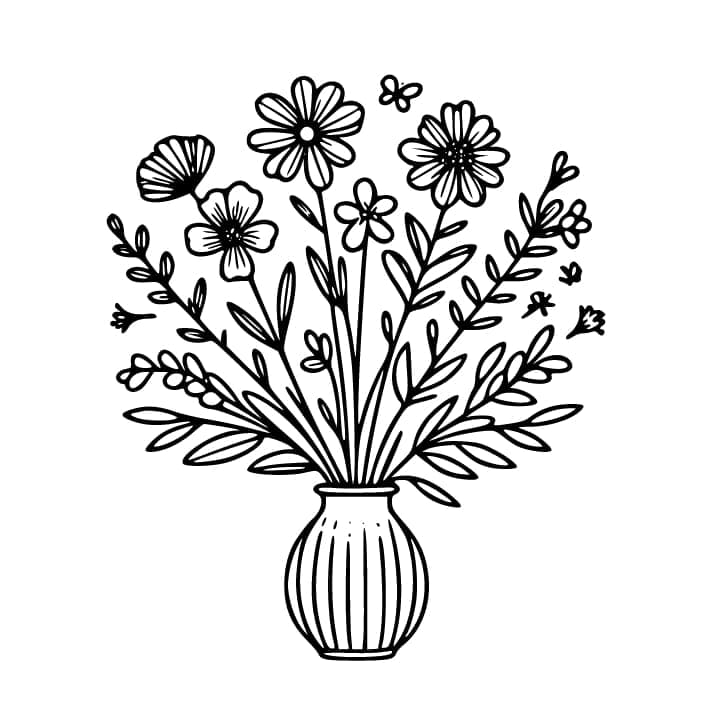 Vas Bunga mudah untuk anak-anak