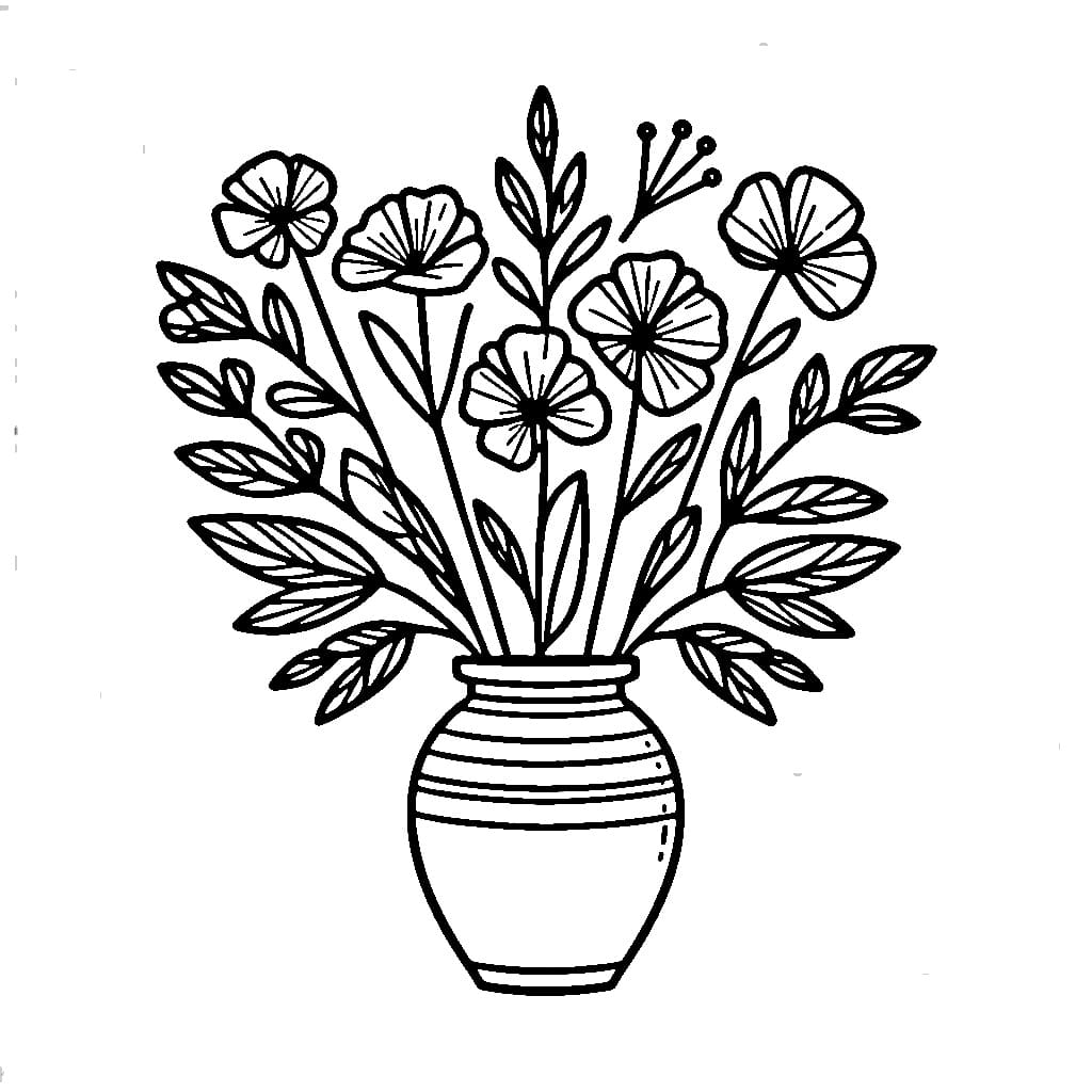 Vas Bunga Sederhana dan Cantik