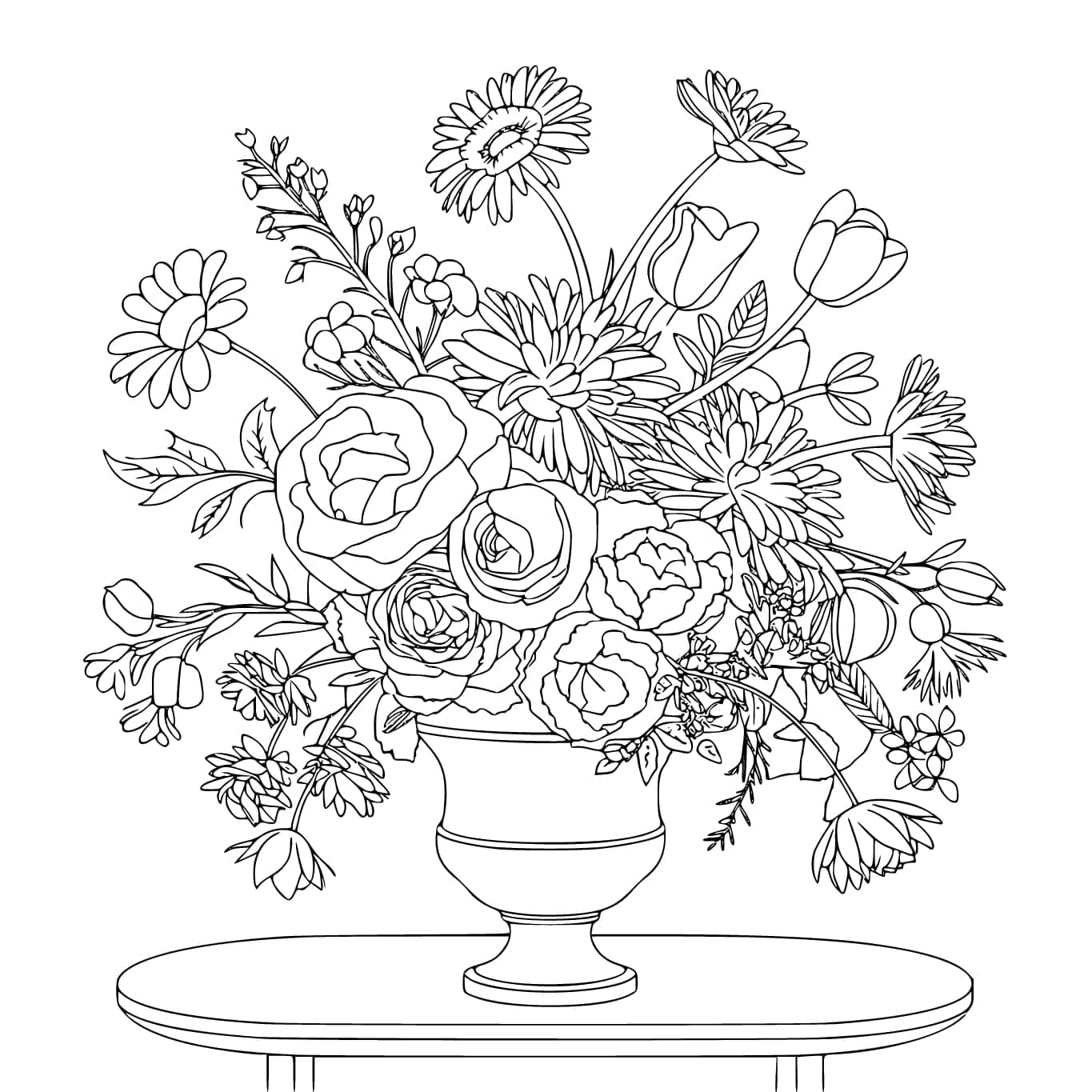 Vas bunga yang bagus dapat dicetak