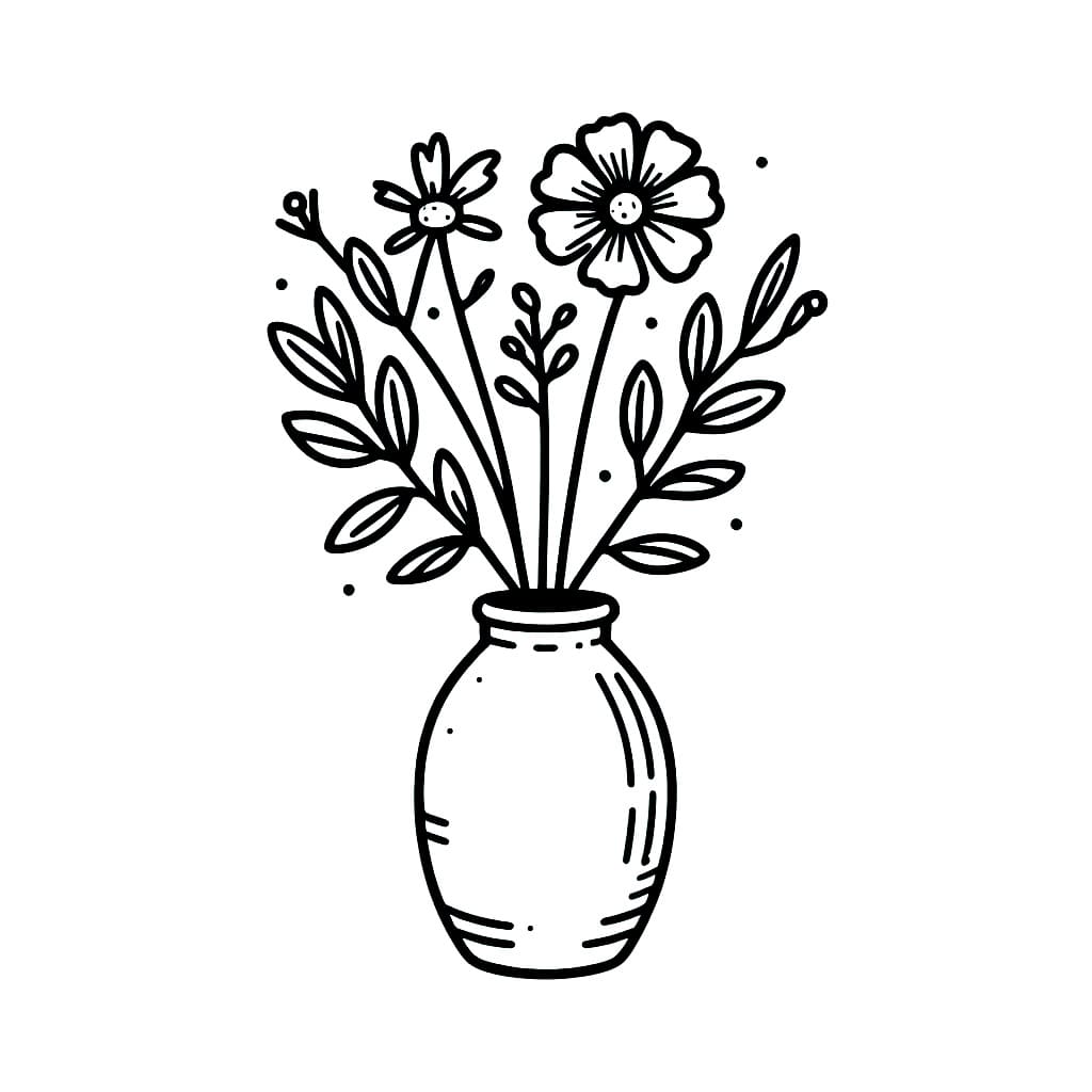 Vas Bunga yang Cukup Sederhana