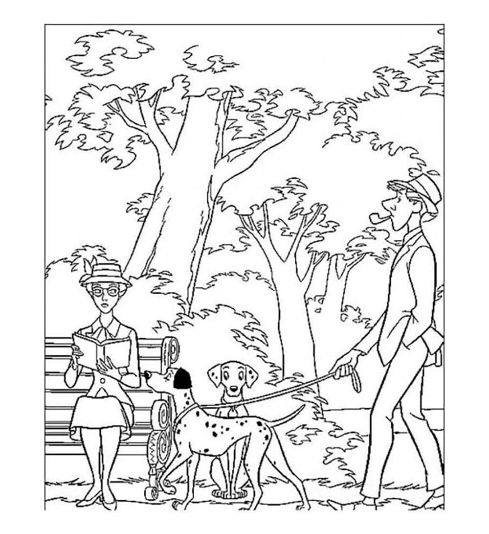 Ajak anjing jalan-jalan di Taman Kota