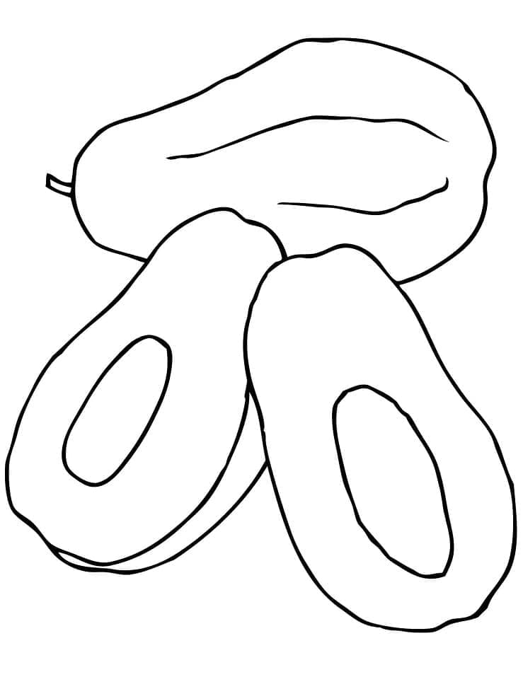 Gambar Pepaya Sederhana