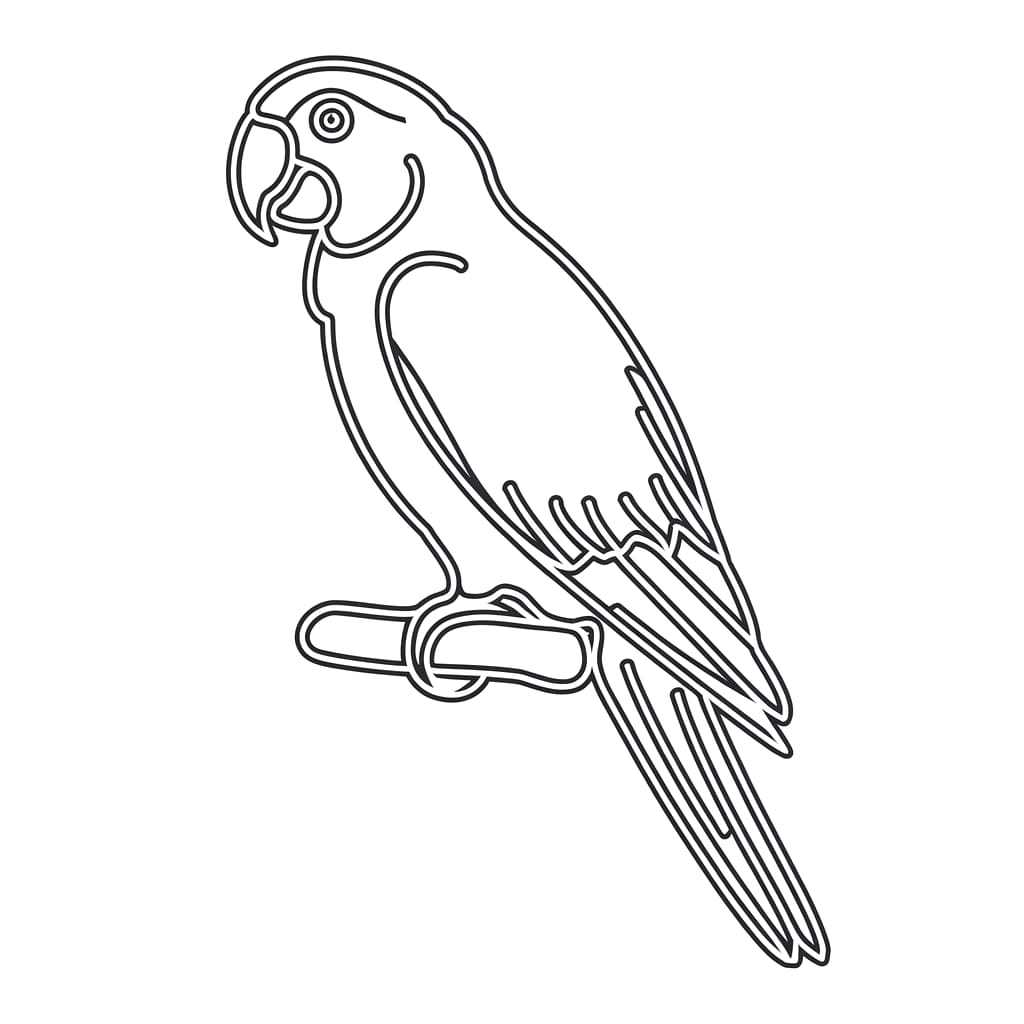 Garis besar burung beo gratis