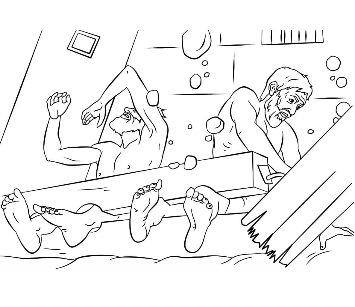 Gempa bumi meruntuhkan ruangan