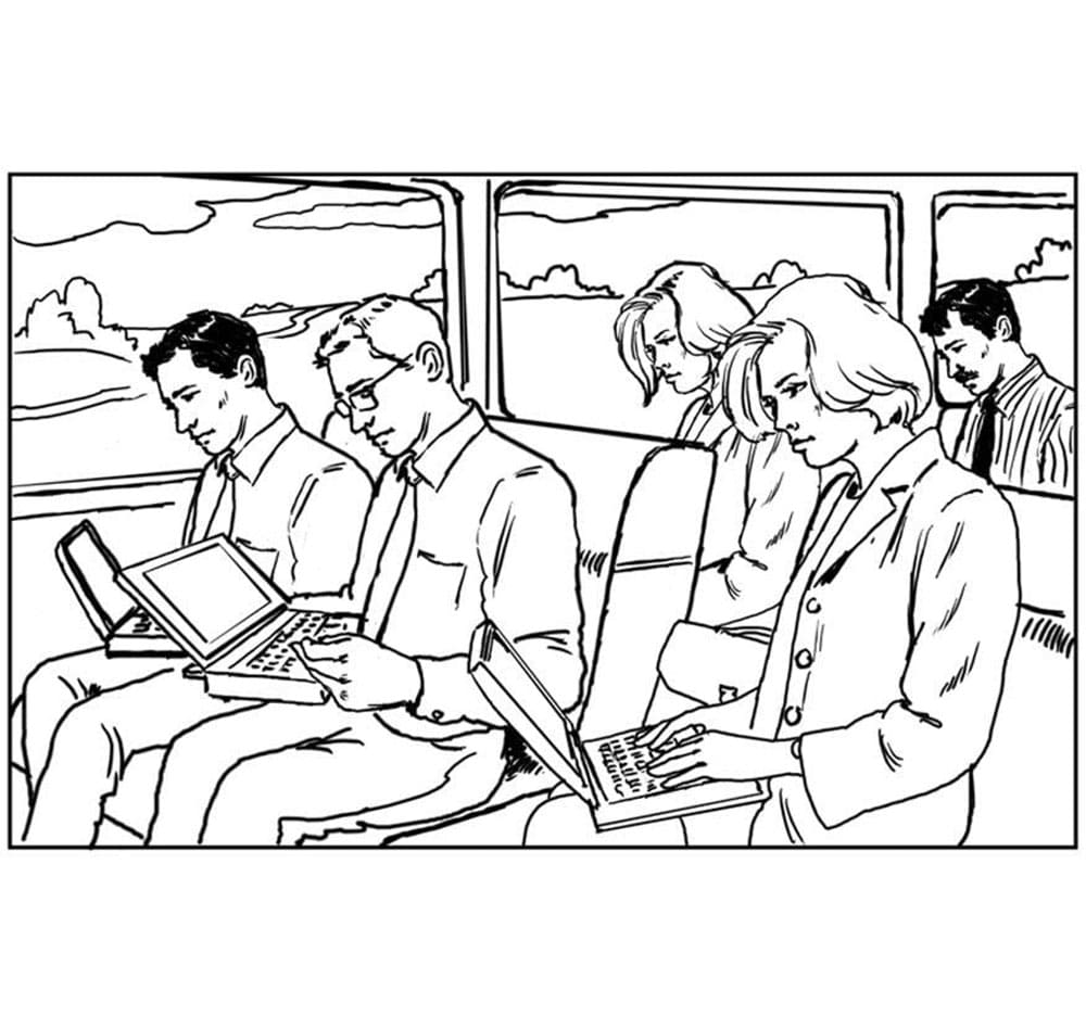 Gunakan Laptop di kereta