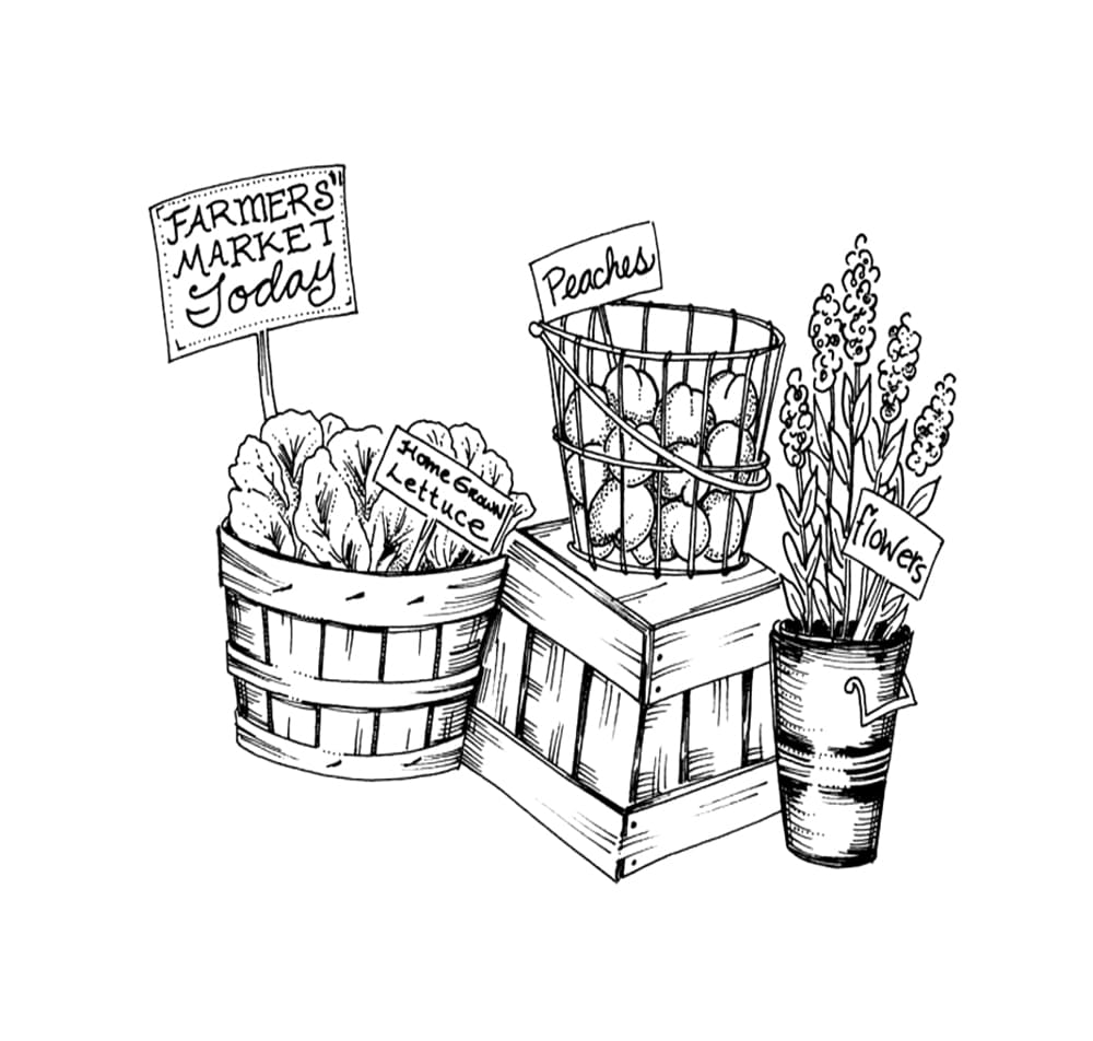 Hasil pertanian di Pasar