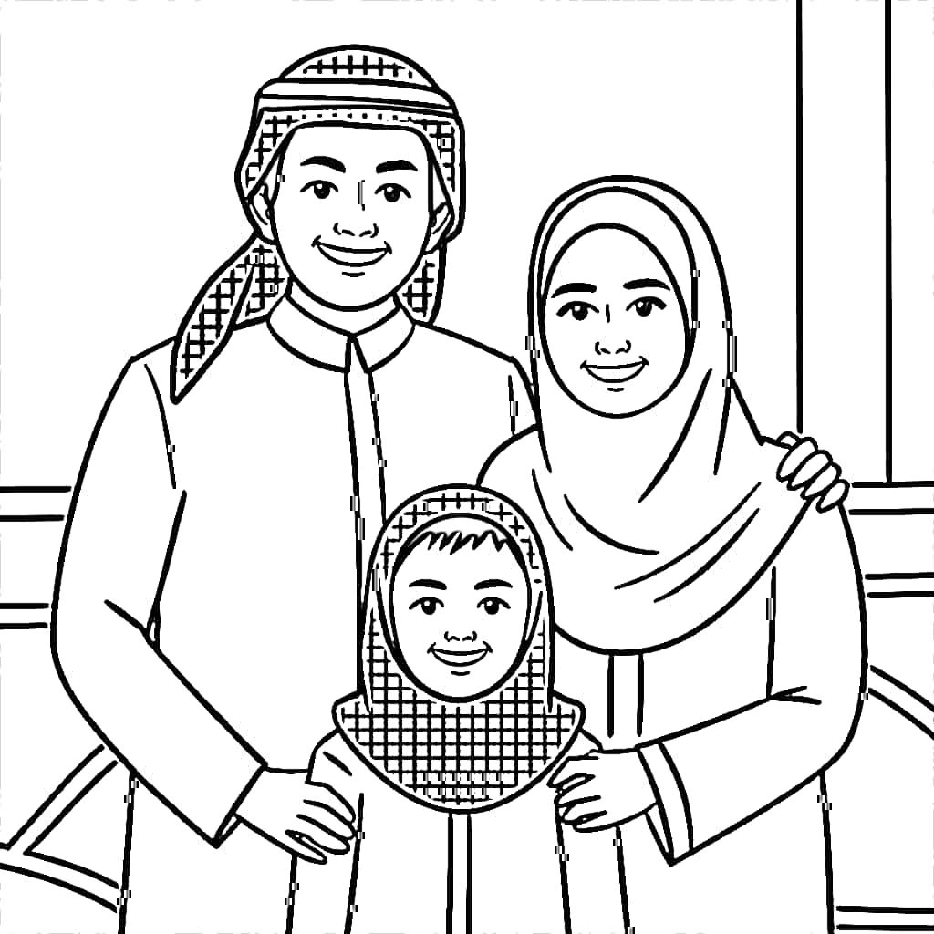 Keluarga Muslim Bahagia