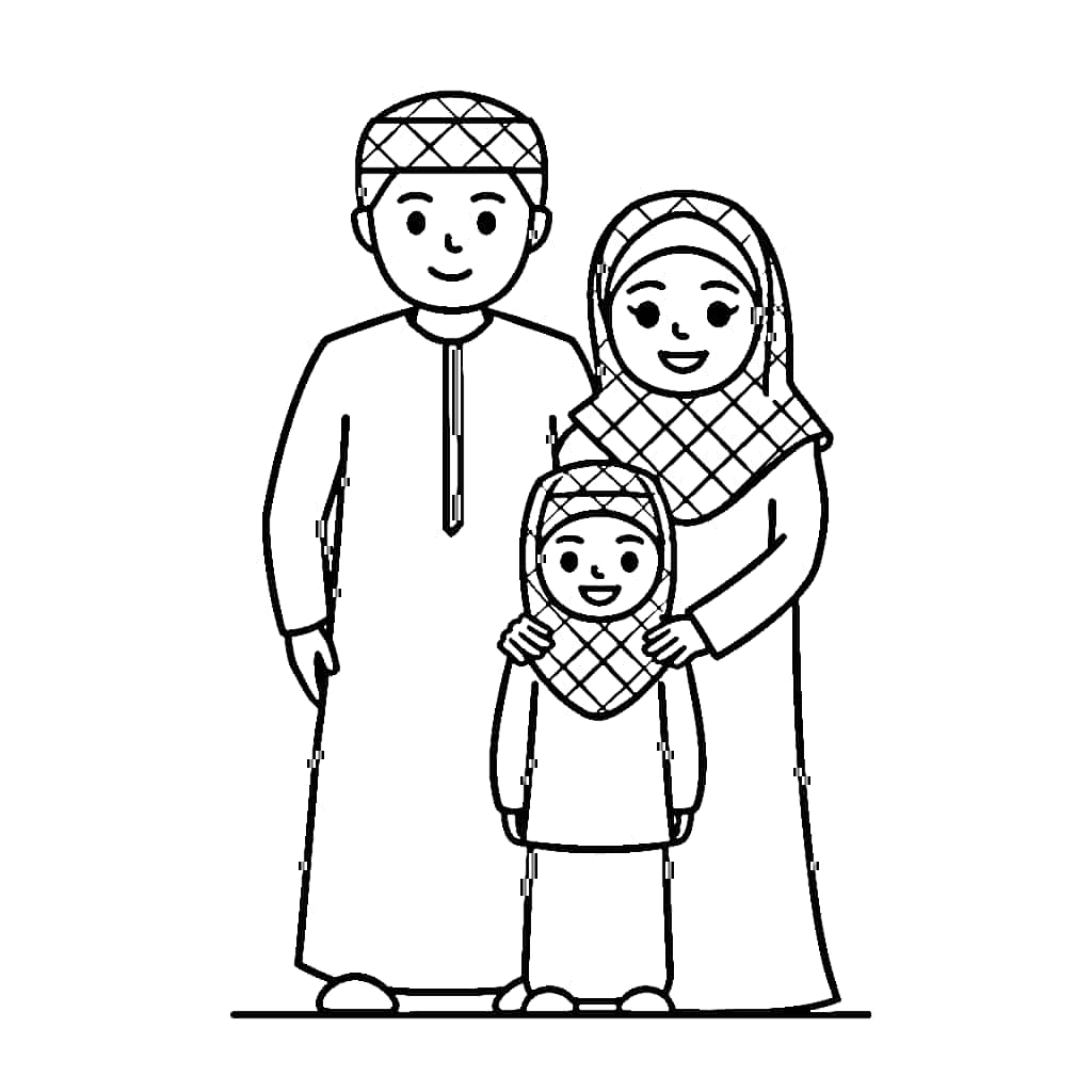 Keluarga Muslim biasa