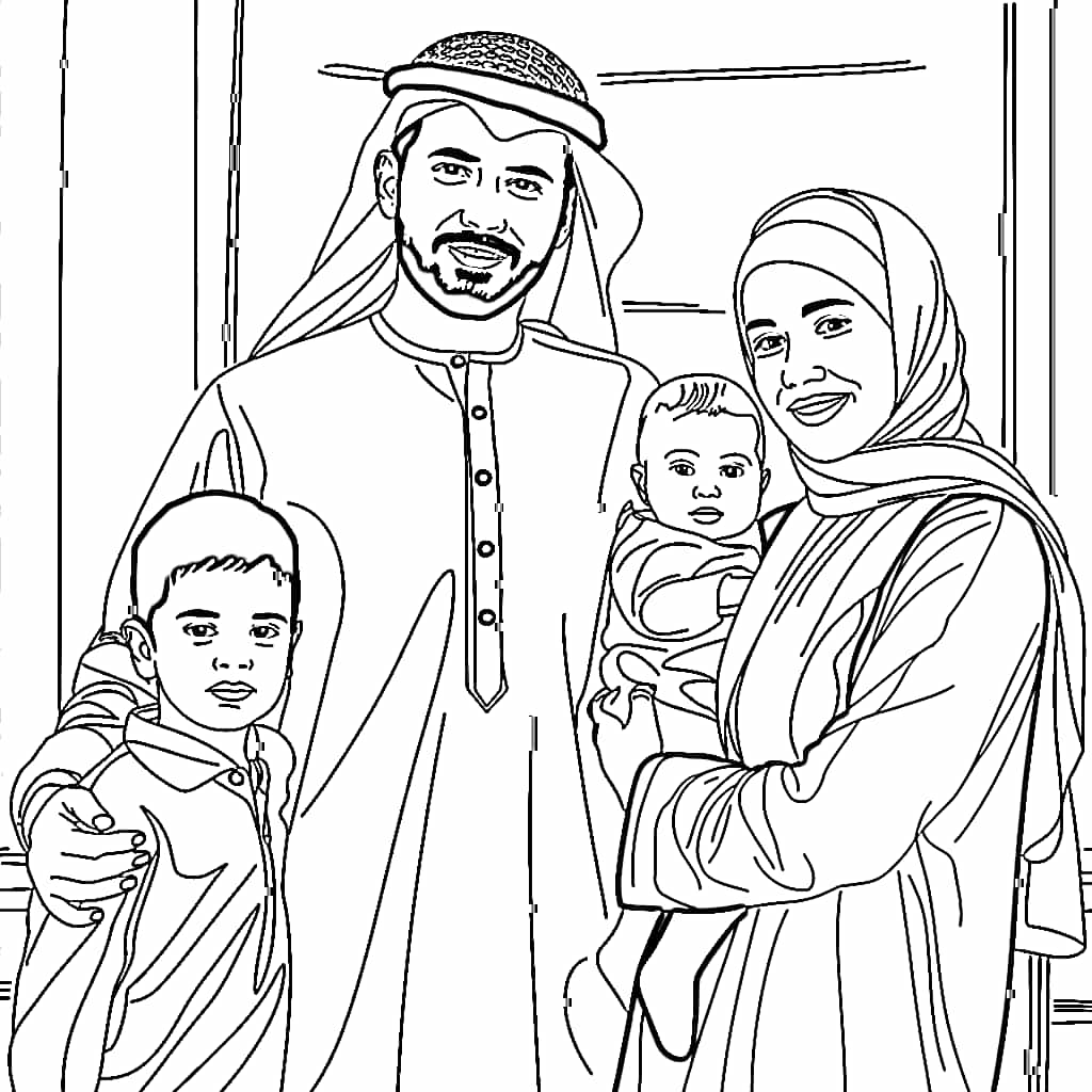 Keluarga Muslim yang emosional