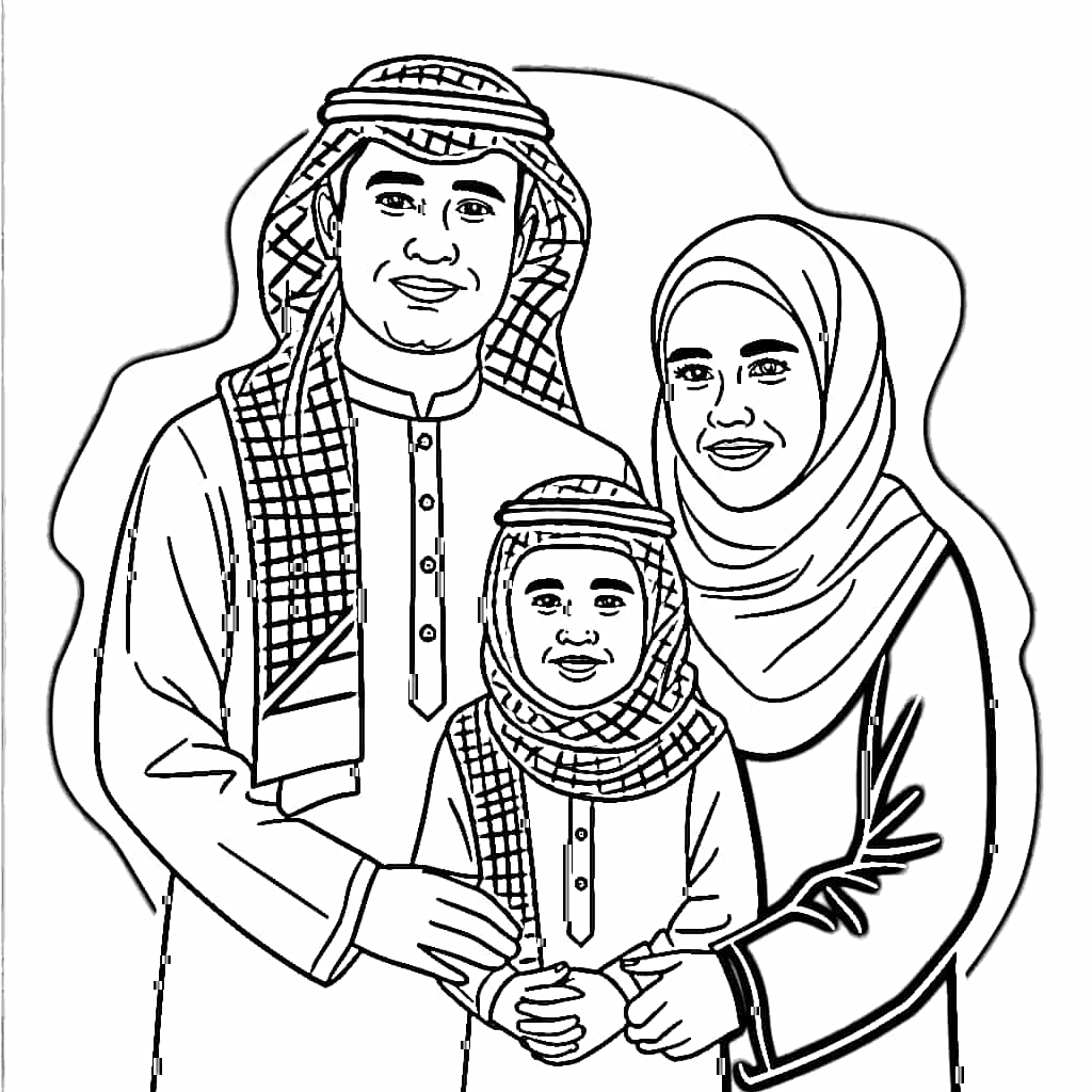 Keluarga Muslim yang hangat