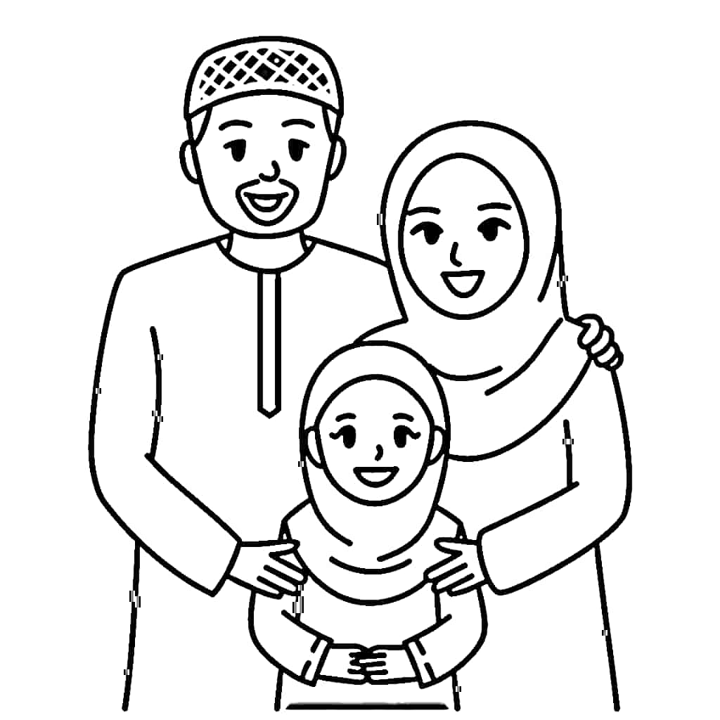 Keluarga Muslim yang Lucu