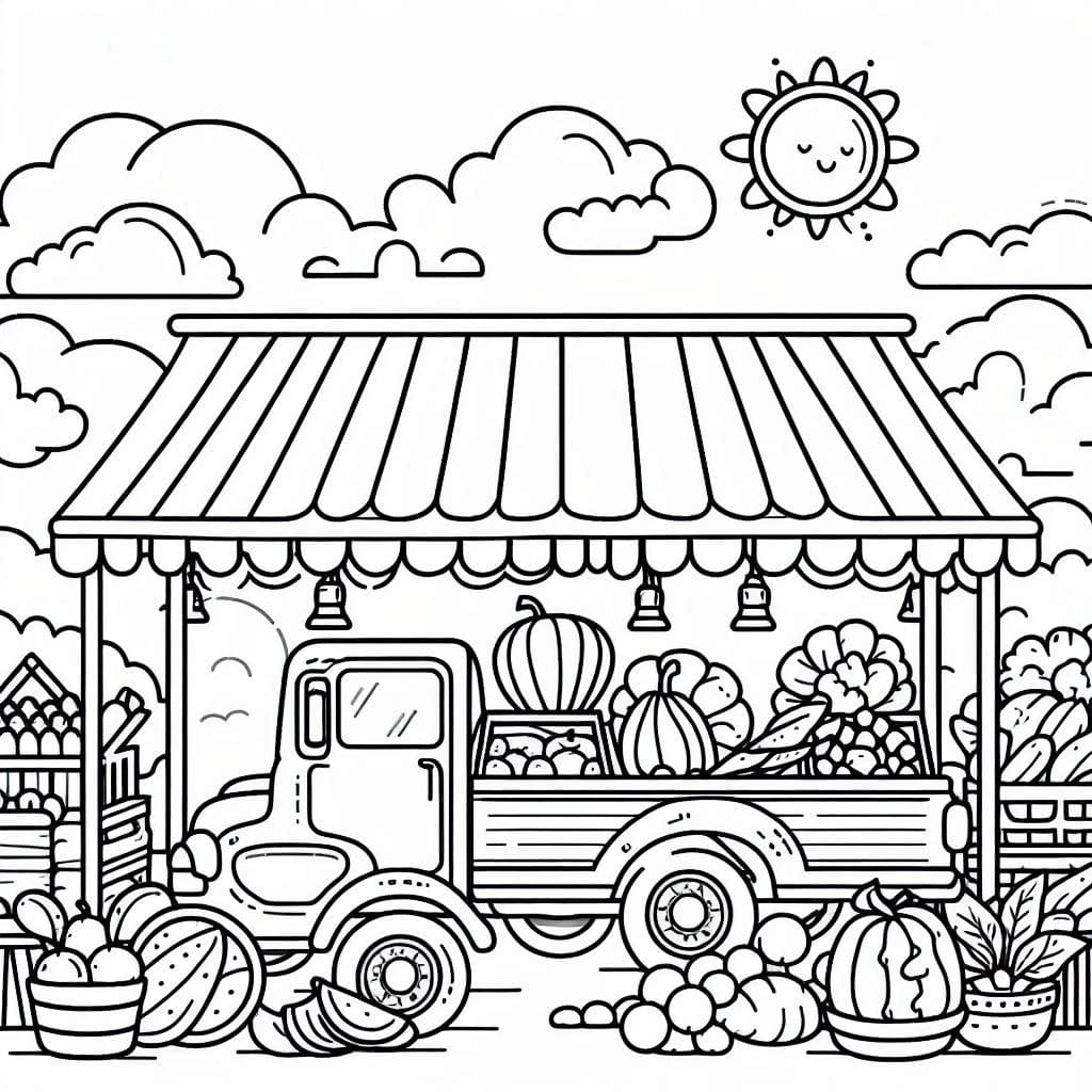 Mobil mengangkut barang ke Pasar