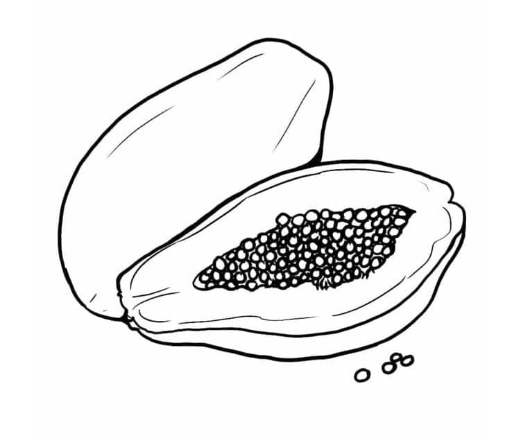 Pepaya dan setengah buah