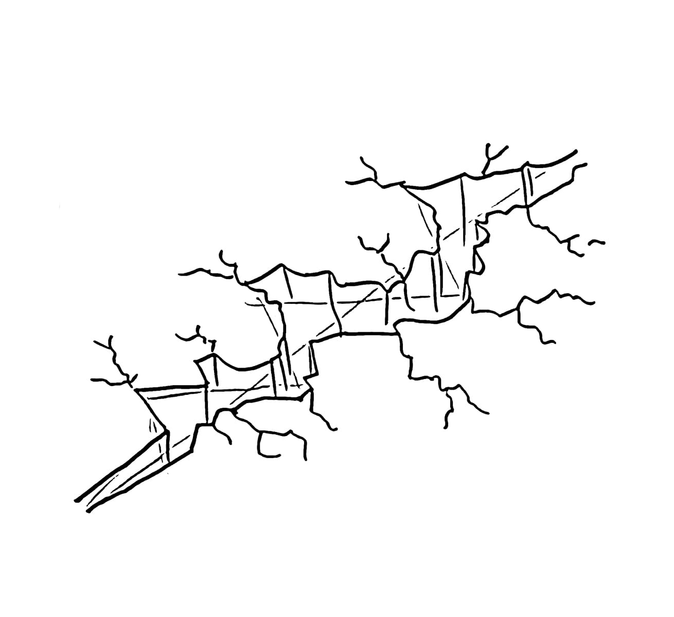 Retakan akibat gempa bumi