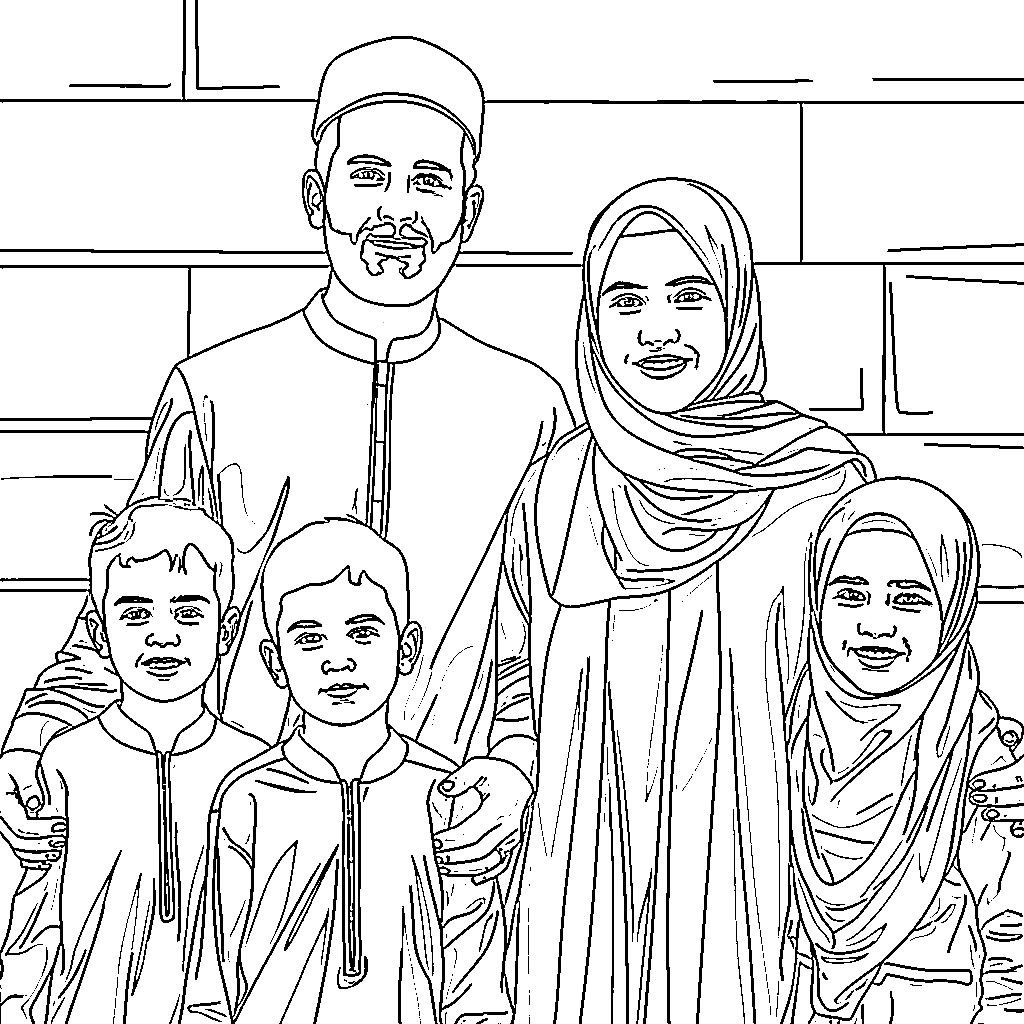 Sketsa Keluarga Muslim