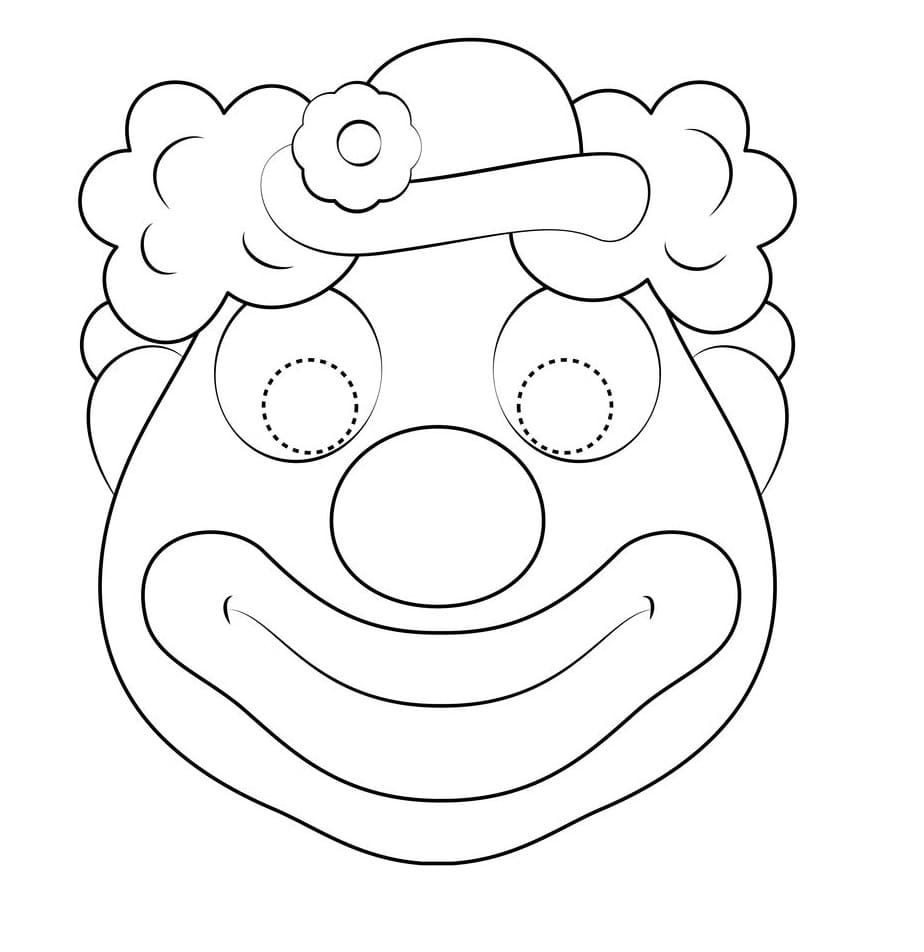 Topeng badut anak-anak