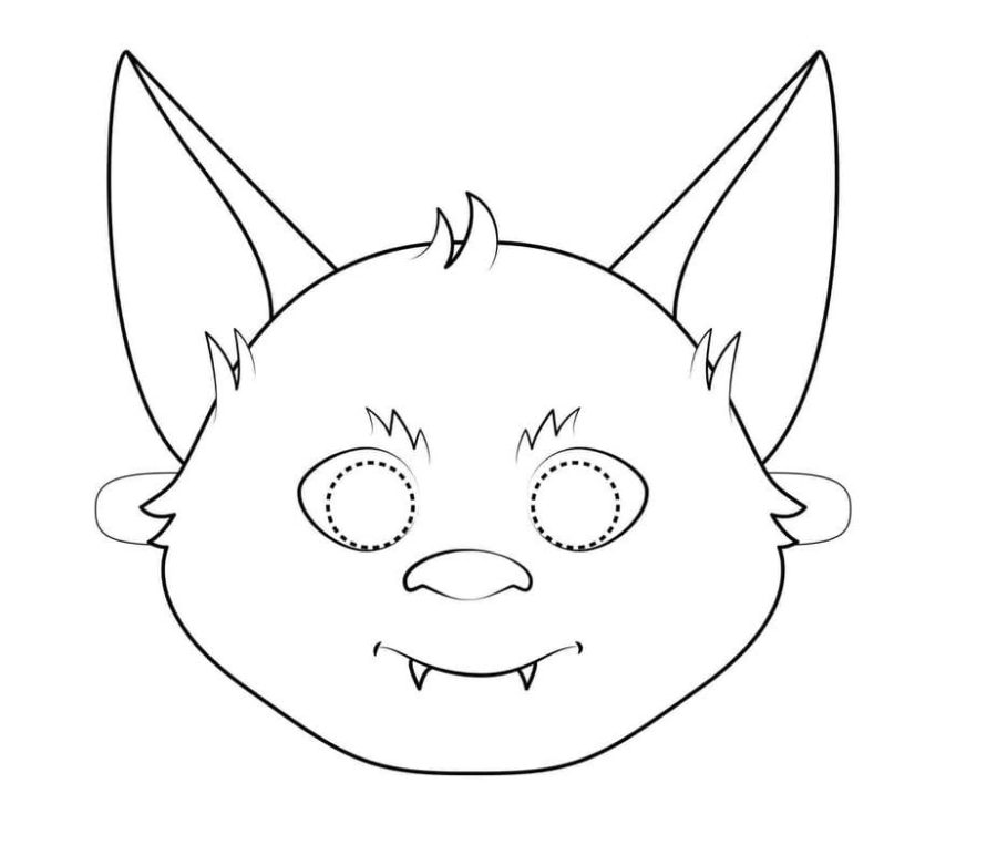 Topeng hewan bertelinga panjang