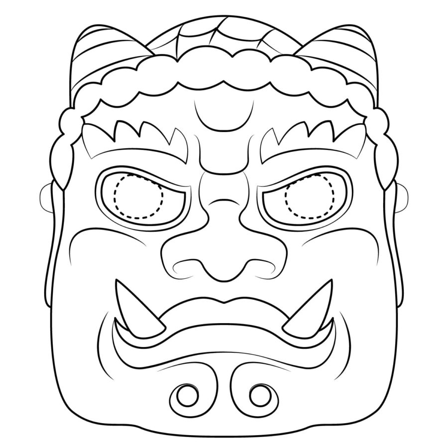 Topeng liburan Jepang