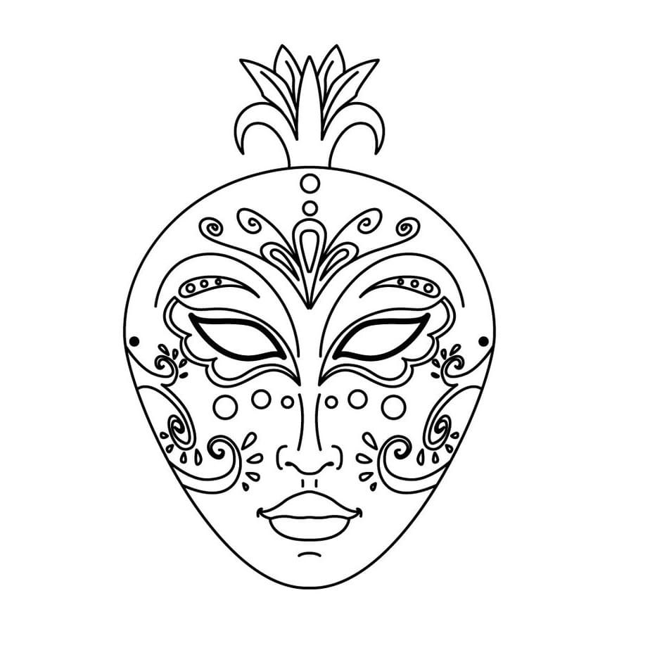 Topeng wajah yang dicat