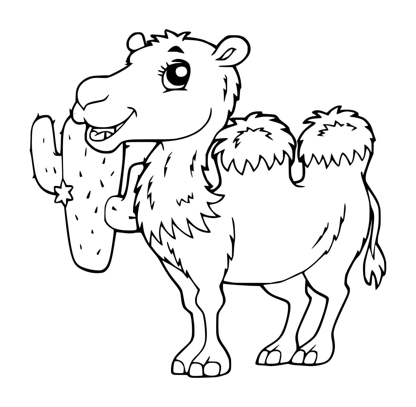 Unta Baktria dan Kaktus