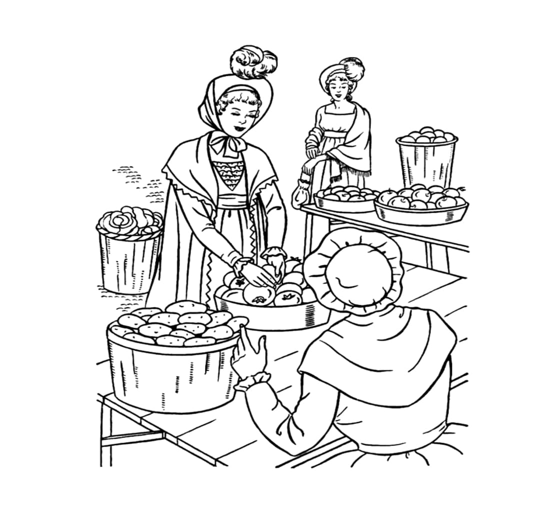 Wanita pergi ke Pasar