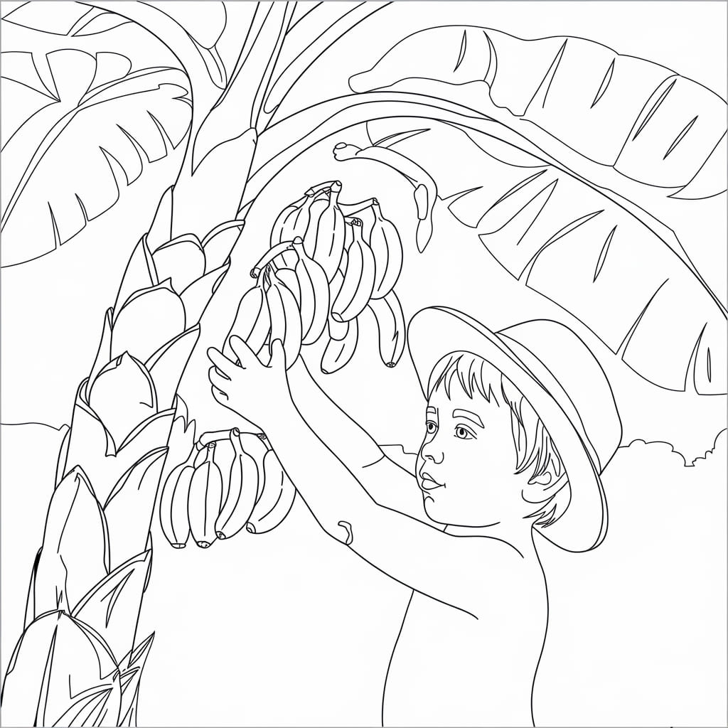 Anak Laki-Laki dan Pohon Pisang