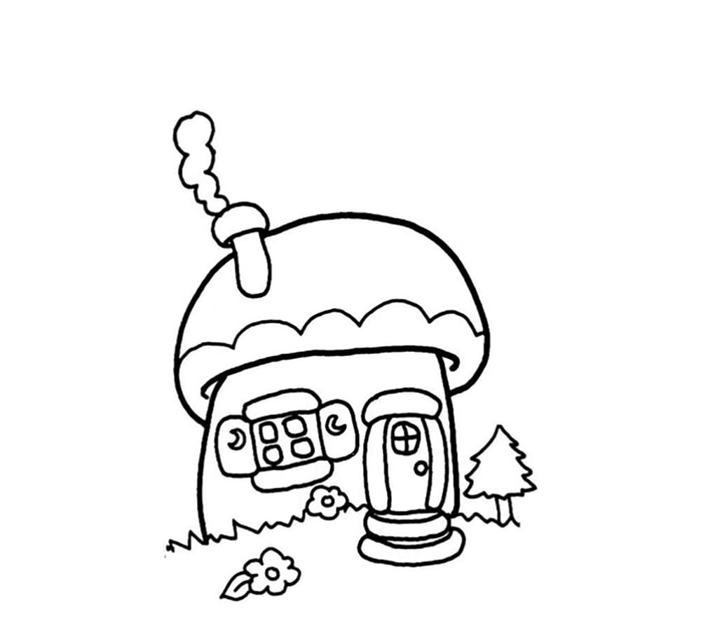 Asap dari rumah jamur